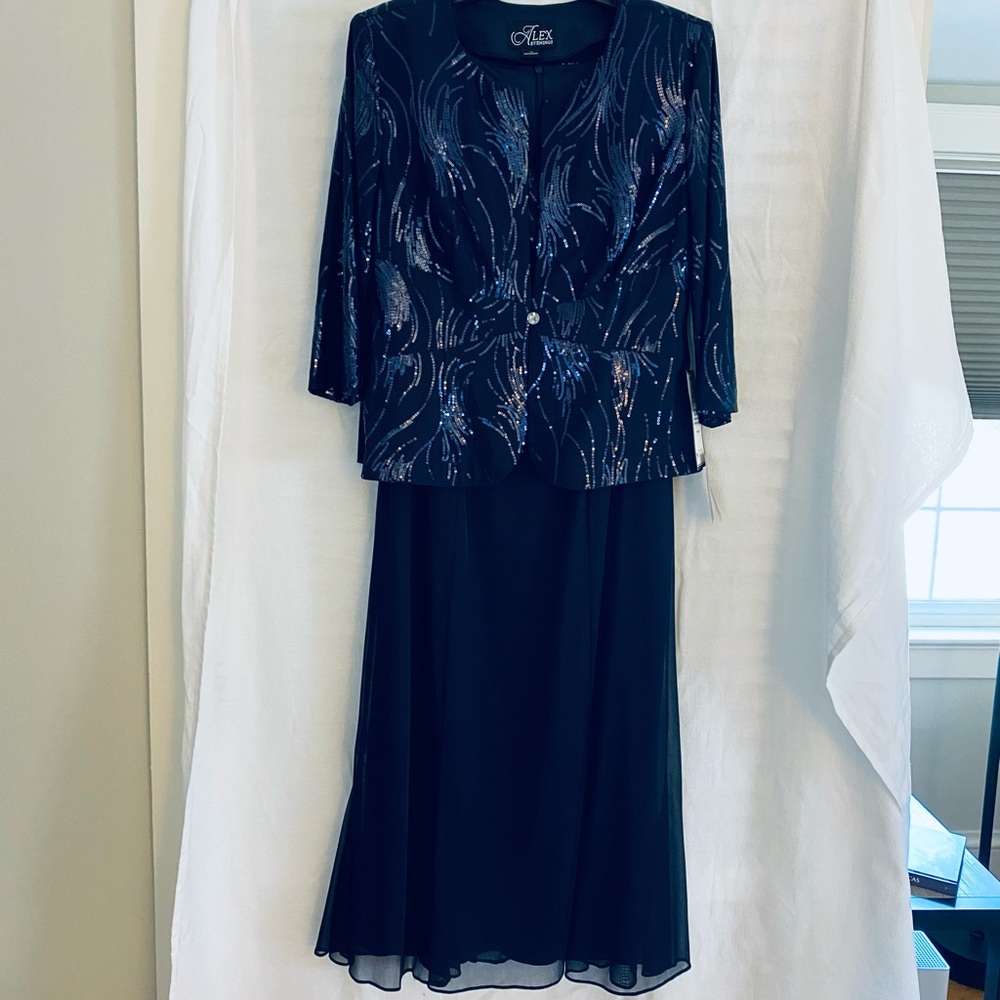 Alex Evenings Women's Navy Dress